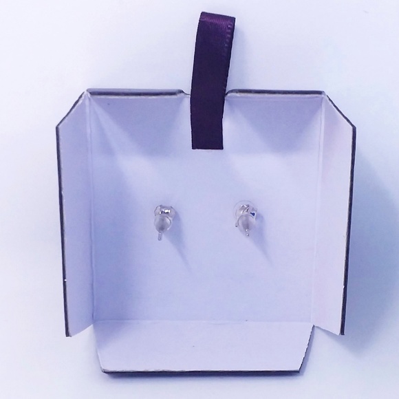 Gioielli Sterling Silver Square Dangle/Drop CZ Earrings - Picture 3 of 6